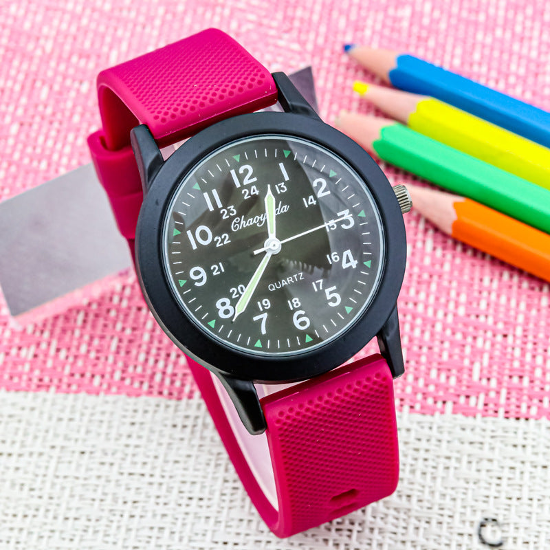 Reloj electrónico digital transparente impermeable de aguja luminosa