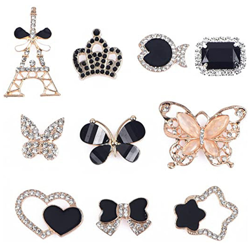 Schmetterling Strass Schuhschnalle Lochschuh Schnalle Hausschuhe Sandalen Dekoratives Zubehör