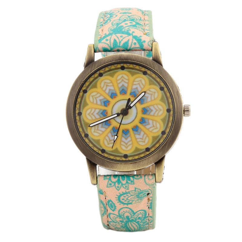 Reloj de cuarzo Caleidoscopio de moda creativa