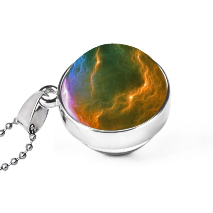 Hemisphäre doppelseitige Galaxie Sternenhimmel Edelsteinkette