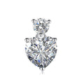 Mosan Diamant Herz Gelber Diamant Diamant Halskette Anhänger
