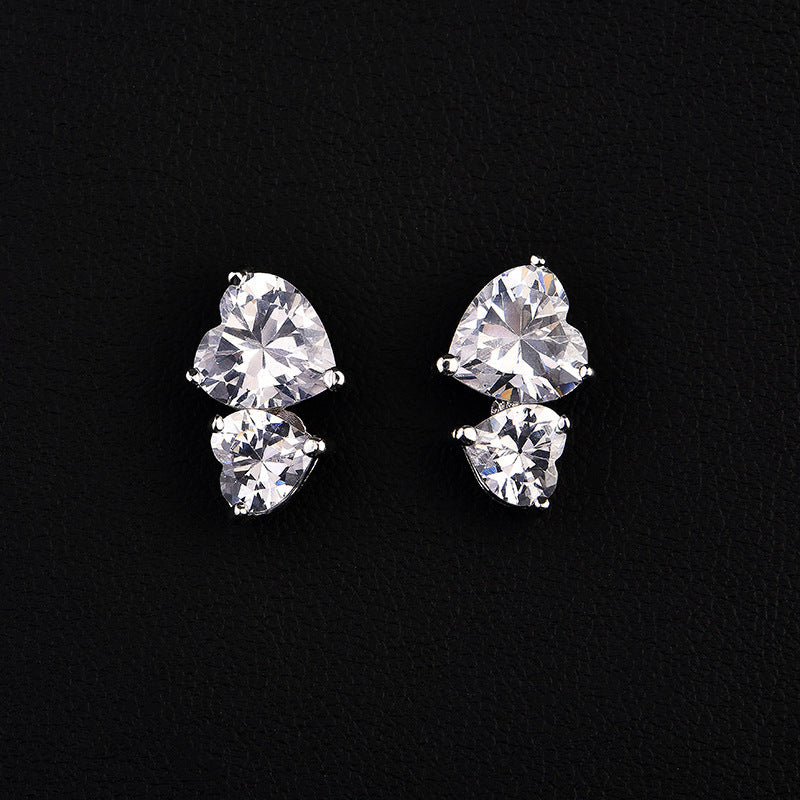 Kopfbedeckung Set Zweiteiliges Zubehör Halskette Ohrringe Zirkonia Schmuck