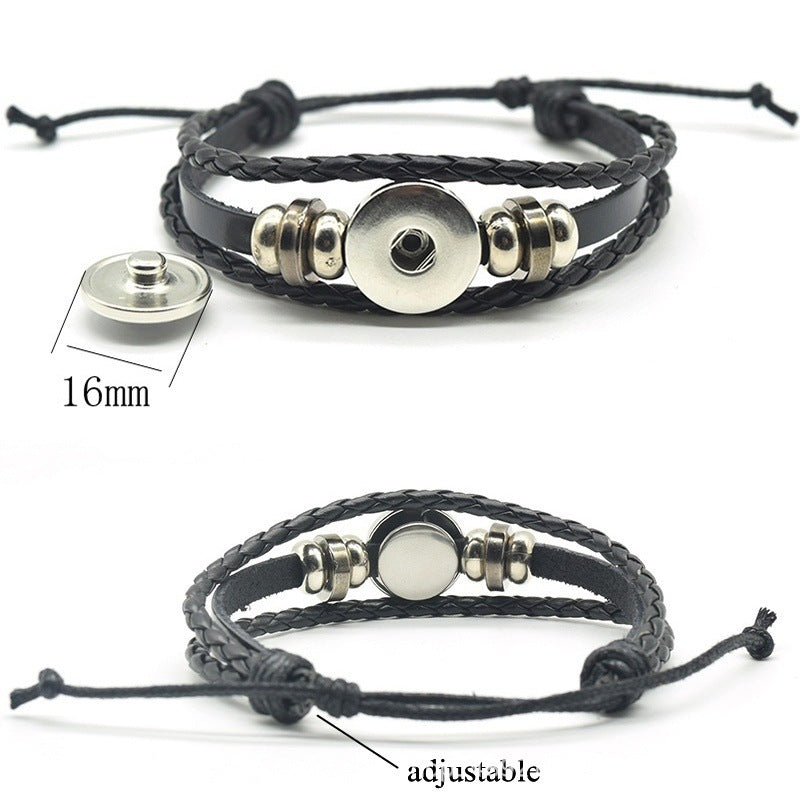 World Flag Bracelet Woven Twisted