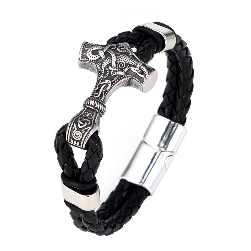 Pulsera con Hebilla Magnética de Aleación Geométrico