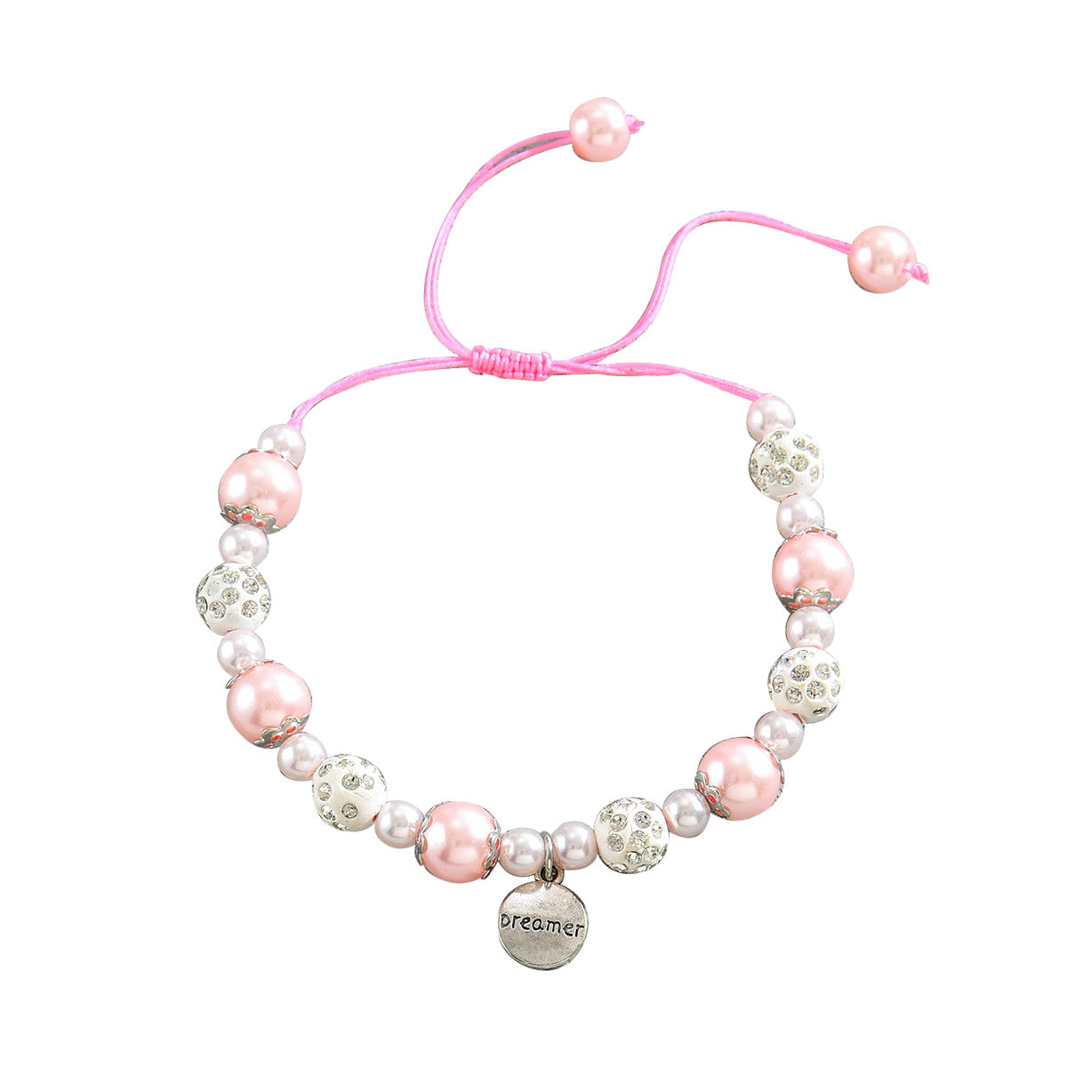 Pearl Bracelet English Letter Special-interest Design