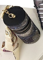 Silk Scarf Keychain Storage Mini