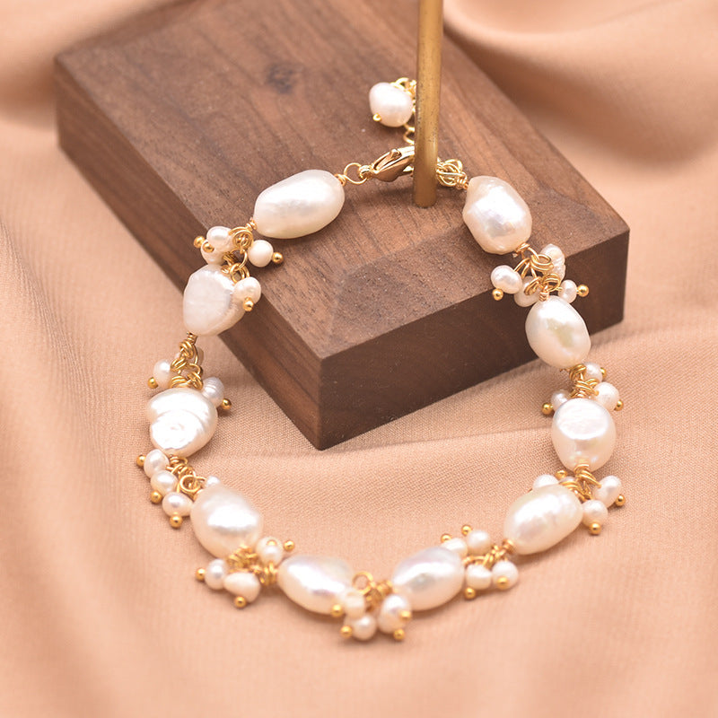 Pearl Bracelet Women's Design Sense Niche Turquoise