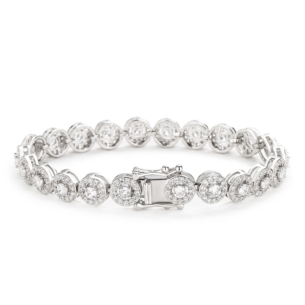 Leichtes Luxus-Armband mit vollständig eingelegten AAA-Zirkonen