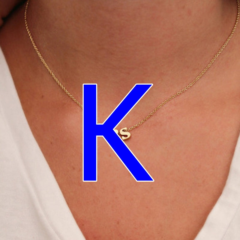 Fashion Exquisite Initial Gold And Silver Clavicle Chain