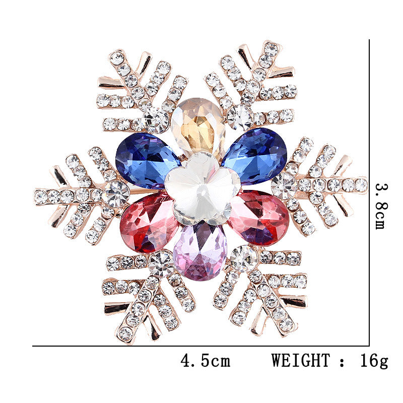 Damenmode schlichte geometrische Weihnachtsbrosche