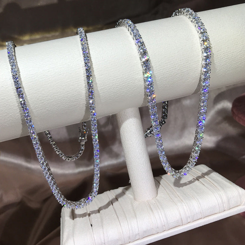 Hip-Hop-Halskette Schlüsselbeinkette Armband