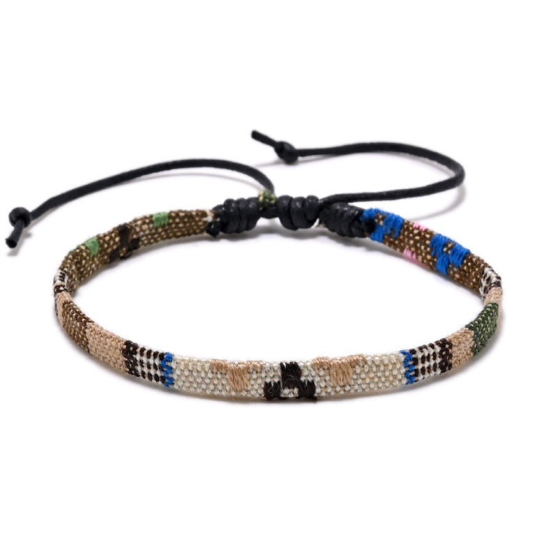 Rainbow Color Ethnic Style Bracelet Anklet Accessories