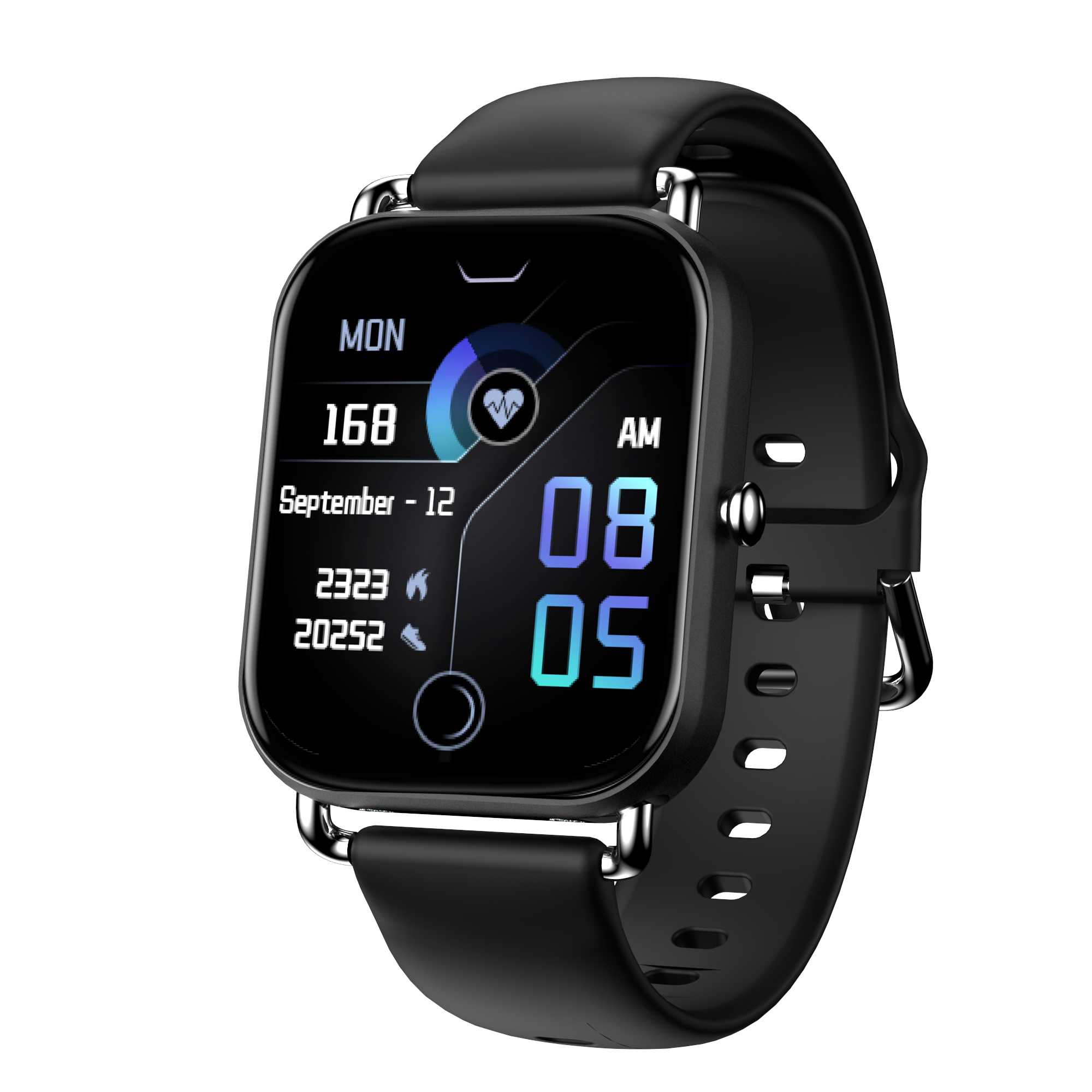 Körpertemperaturmessung, Kollisions-Farb-Sportmodus, stilvolle mikro-gravierte Smartwatch