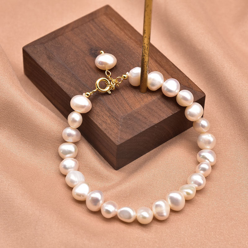 Pearl Bracelet Women's Design Sense Niche Turquoise