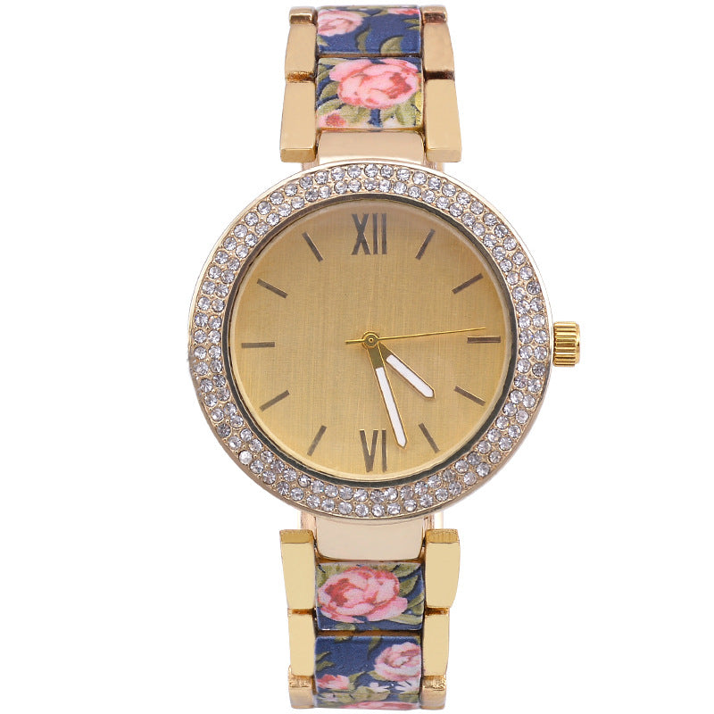 Mode-Edelstahl-Uhr Damen