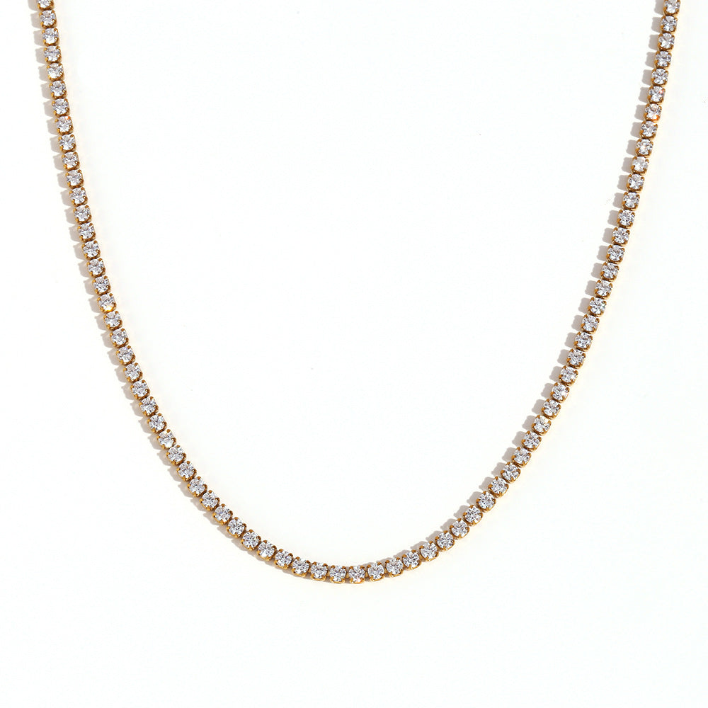 Adorno de Collar Pulsera Sencilla de Moda de Acero Inoxidable