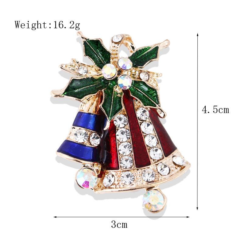 Damenmode schlichte geometrische Weihnachtsbrosche
