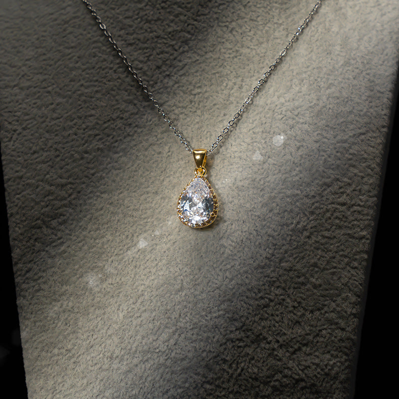 Tropfenförmiger Zirkon Nicht verblassendes Ornament Dreiteiliges Set