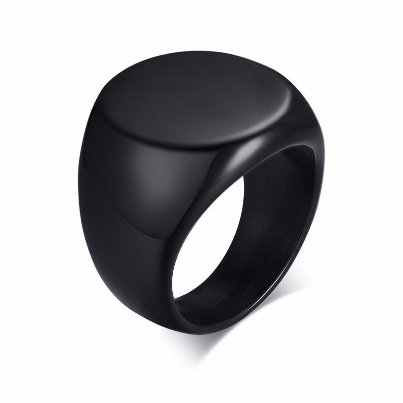 Runder Ring Gold Herren Modetrend