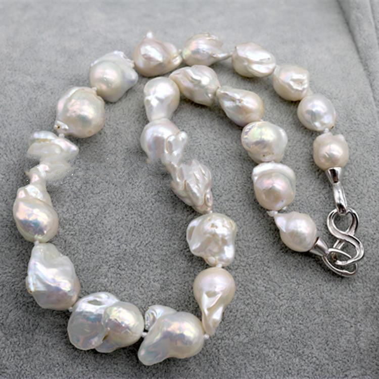 Collar Desnudo Collar de Perlas Barrocas Deslumbrante