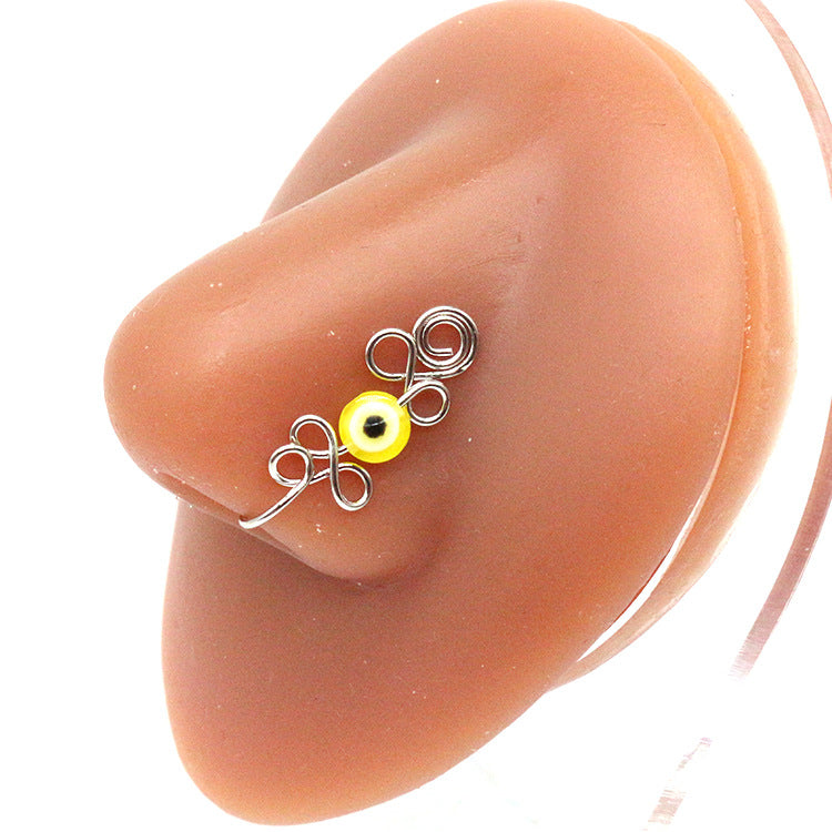 Anillo de nariz y ojos creativo sin perforaciones