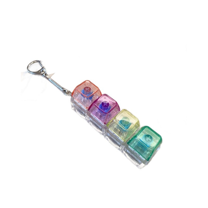 Decompression PC4 Key Mechanical Keyboard Keychain Decompression Vent Toy