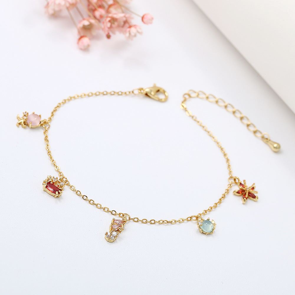 Marine Small Animal Bracelet 18K Gold Trendy Bracelet