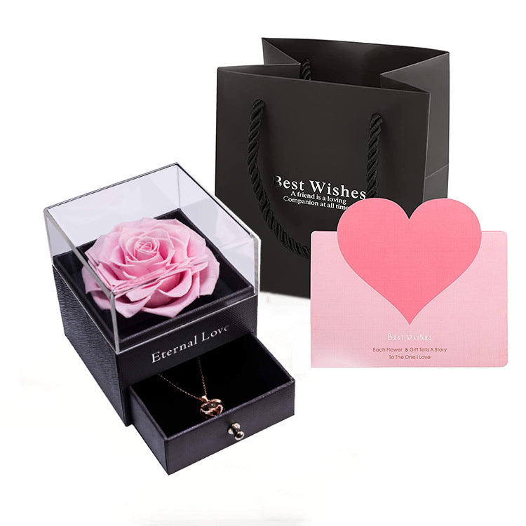 Ewige Rose Schmuckschatulle Acryl Geschenkbox