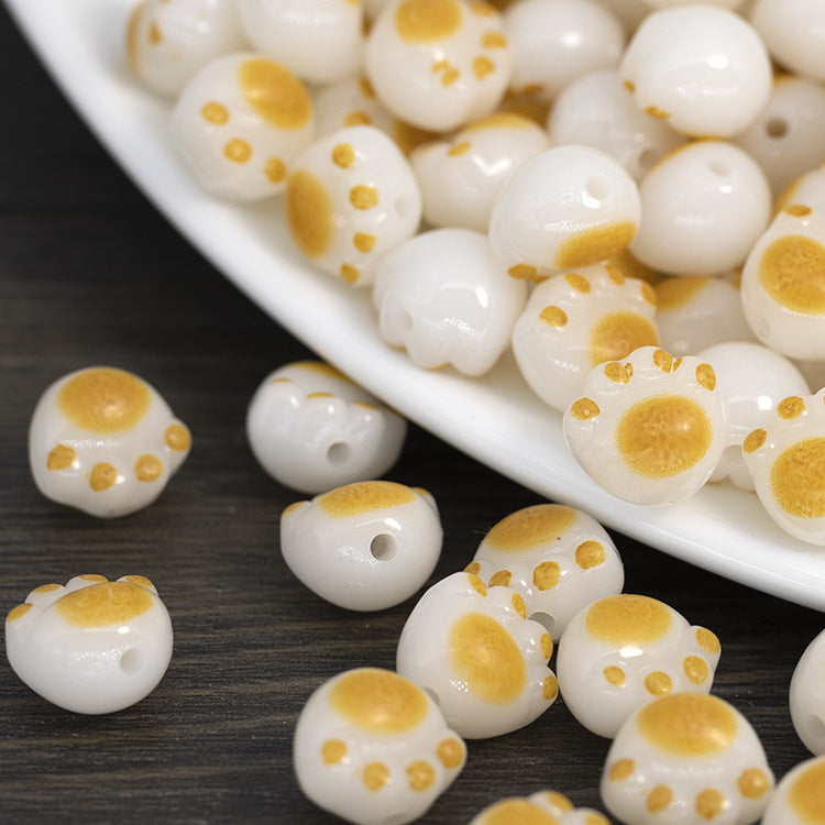 Niedliches dickes Du-Kätzchen-Pfötchen-Harzperlen-Schmuckzubehör