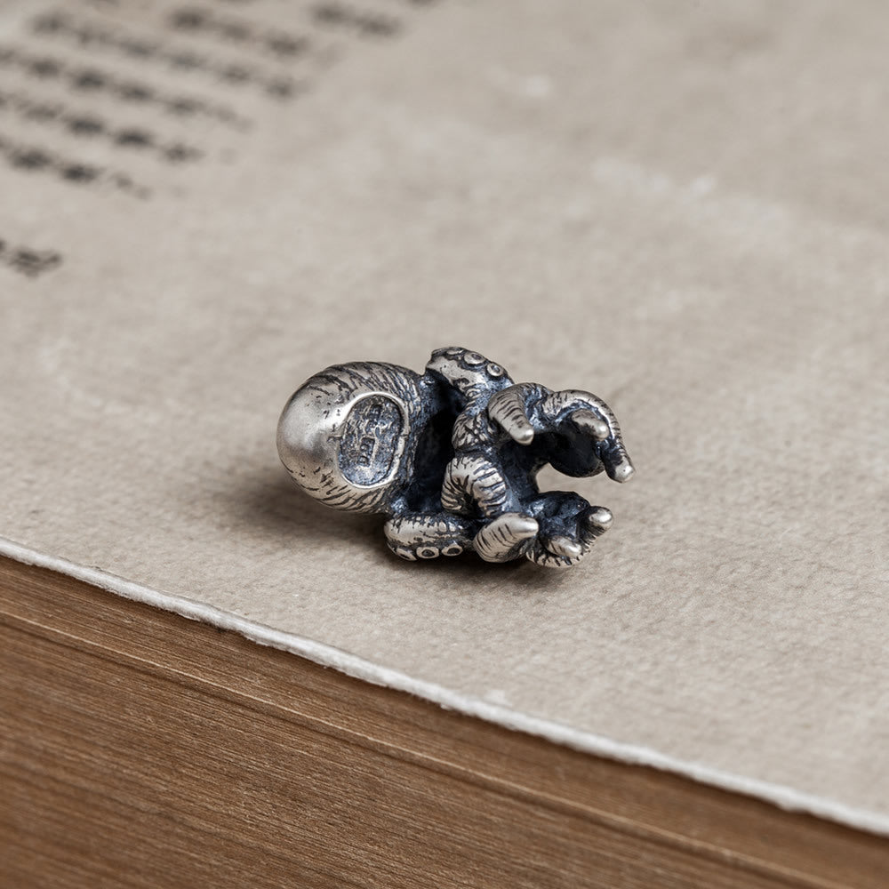 925 Sterling Silver EDC Octopus Parachute Cord Pendant