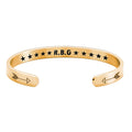 Edelstahl C-förmiges Justiz RBG Ginsburg Armband