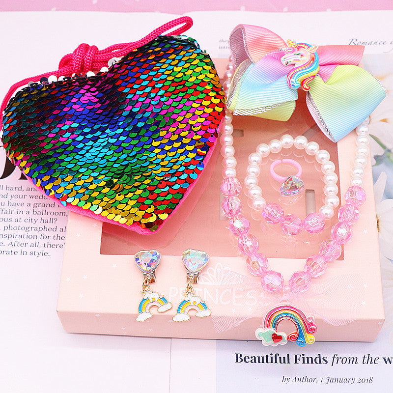 Kinder Meerjungfrau-Halskette-Armband-Schmuckset