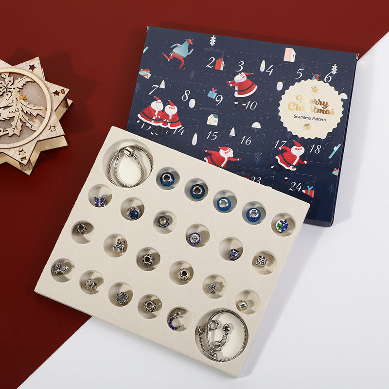Weihnachtsarmband Perlen Geschenkbox Schmuckset