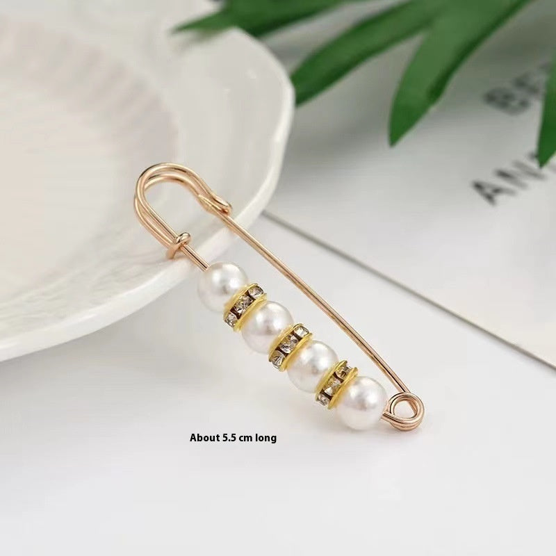 Fixed Waist Women's Pants Brooch Accessory