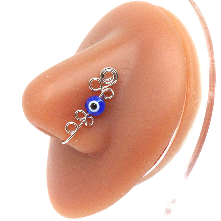 Anillo de nariz y ojos creativo sin perforaciones