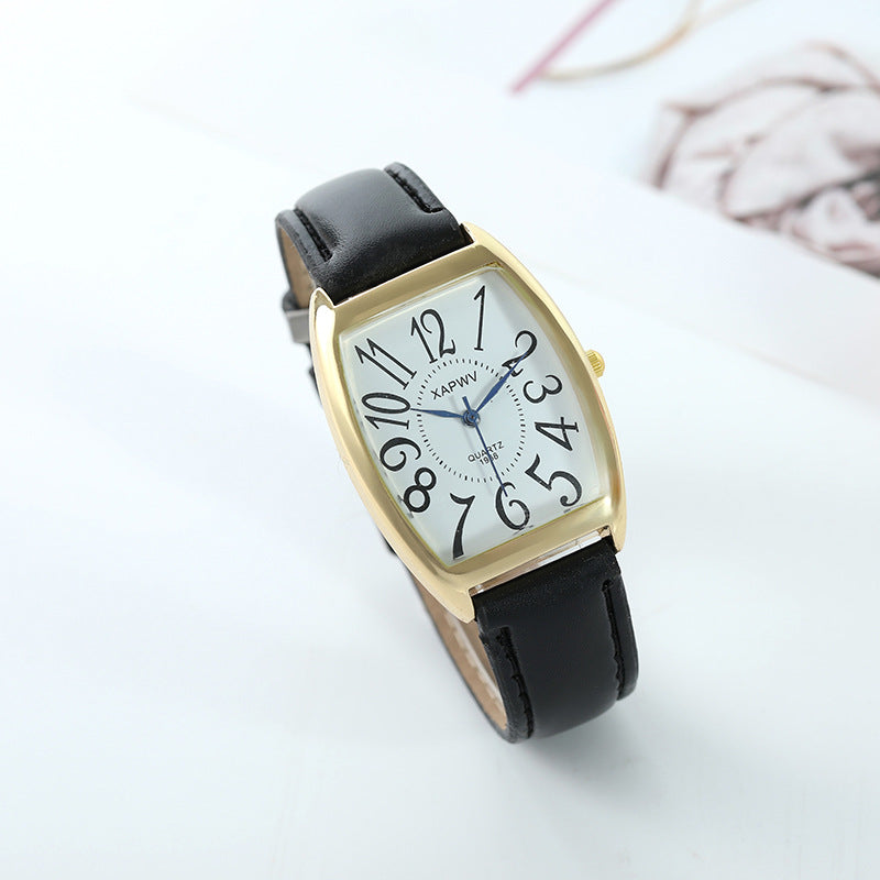 Modische quadratische Gürtelarmbanduhr für Mädchen