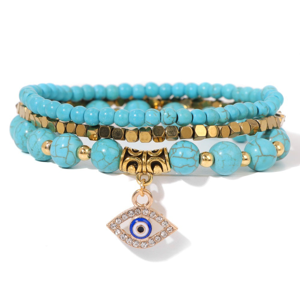 Fashion Personality Female Turquoise Suit Jewelry