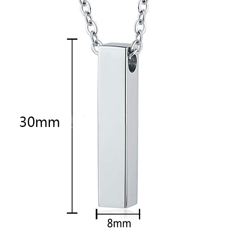 Gedenk-Tierhaare-Knochenasche-Halskette Mode-Parfümflasche-Accessoires Quader-Pfotenabdruck-Asche-Urne