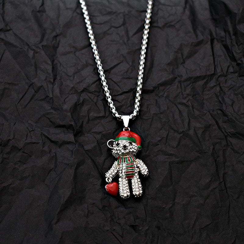 Trendy Bear Versatile Necklace  Niche Jewelry Gift