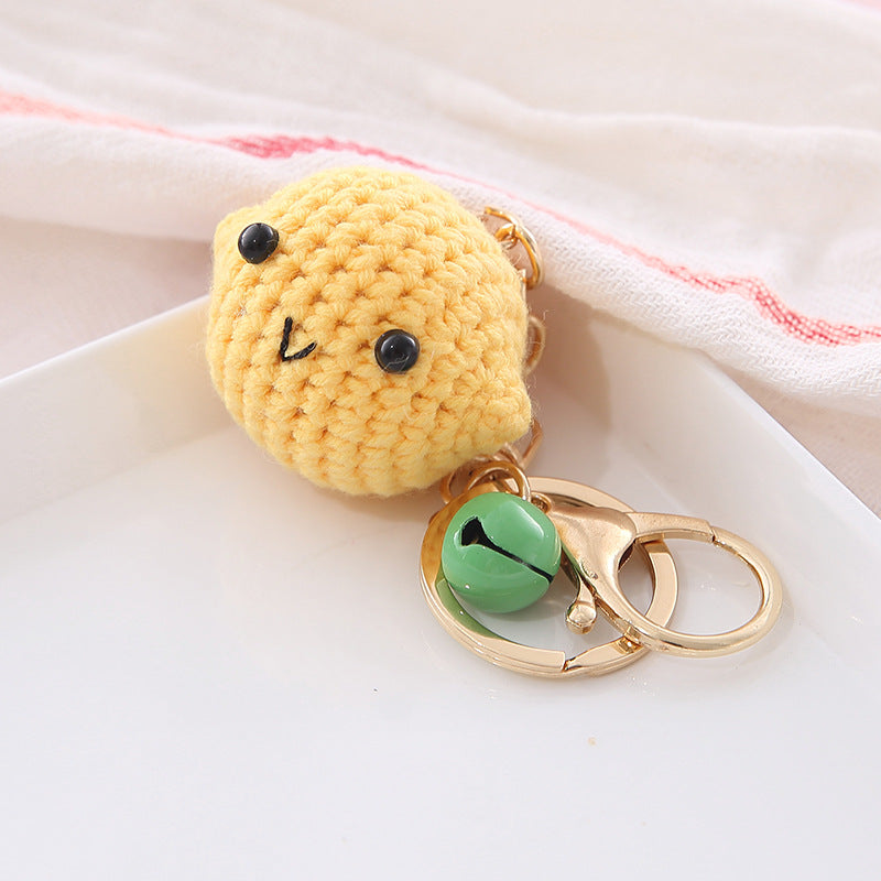 Llavero de bola de lana Colgante Cadena Fruta creativa