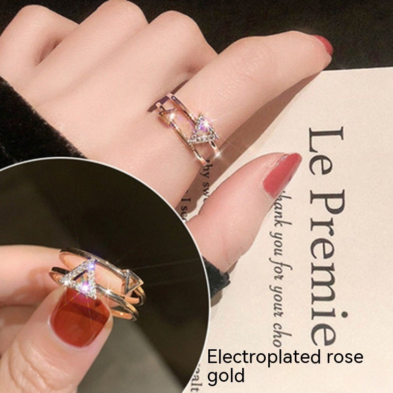 Anillo giratorio con temperamento de copo de nieve rotatorio