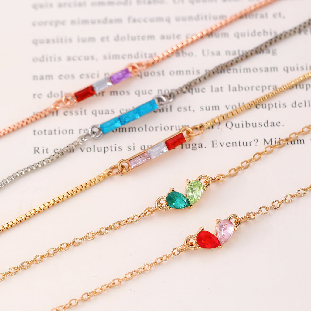 Modisches Colorblock-Armband für Freundinnen und Freunde