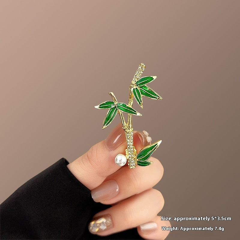 Nuevo Broche de Aleación de Alta Sensación de Nicho de Alta Gama, Pin para Abrigo y Traje, Corsage Versátil de Alta Gama
