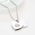 Best Friend Gift Peach Heart Combination Necklace