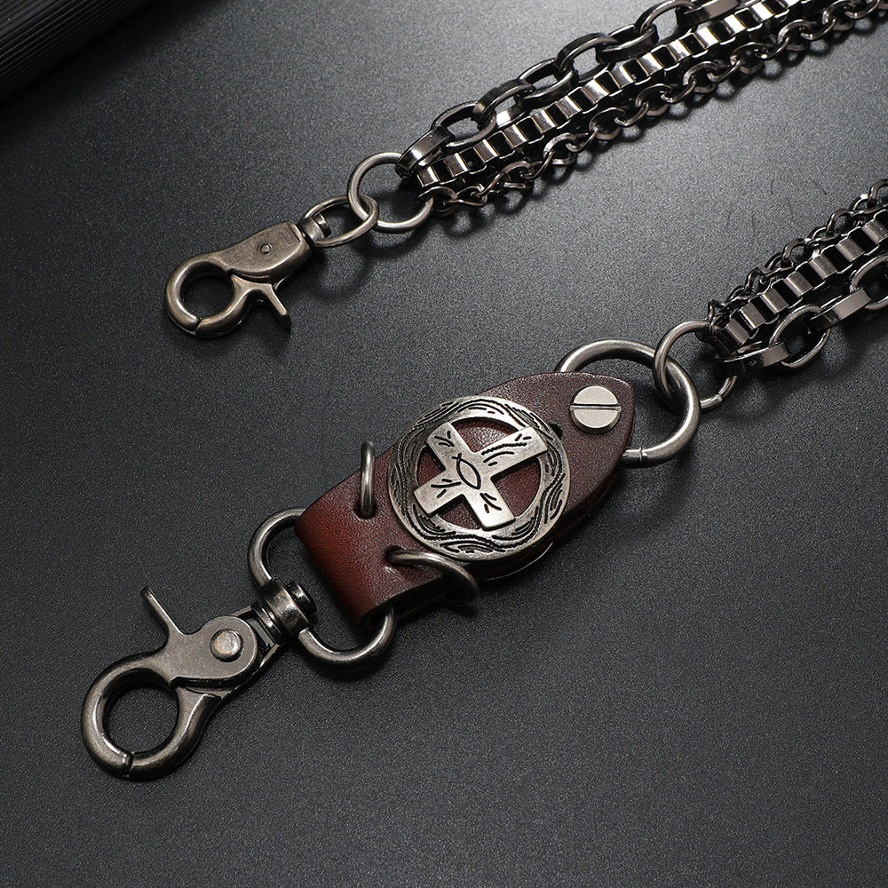 Cadena vaquera de metal punk para cintura