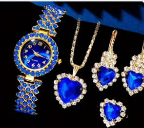 Bunte Kristalle Quarzschmuck Anzug