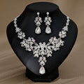 Pendientes Y Collar De Perlas Y Diamantes De Imitación Para Mujer