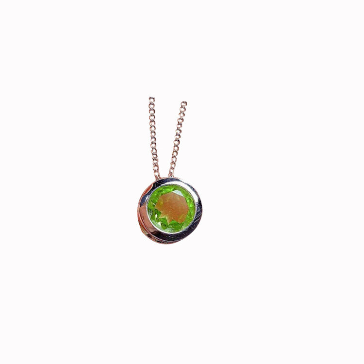 Collar burbuja de peridoto para mujer