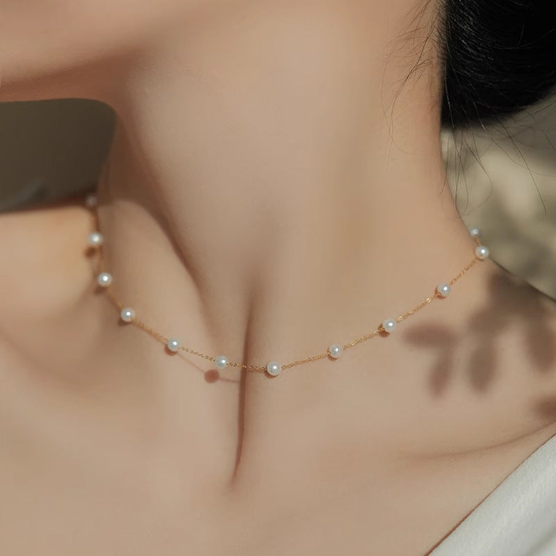 Starry Natural Freshwater Pearl Necklace