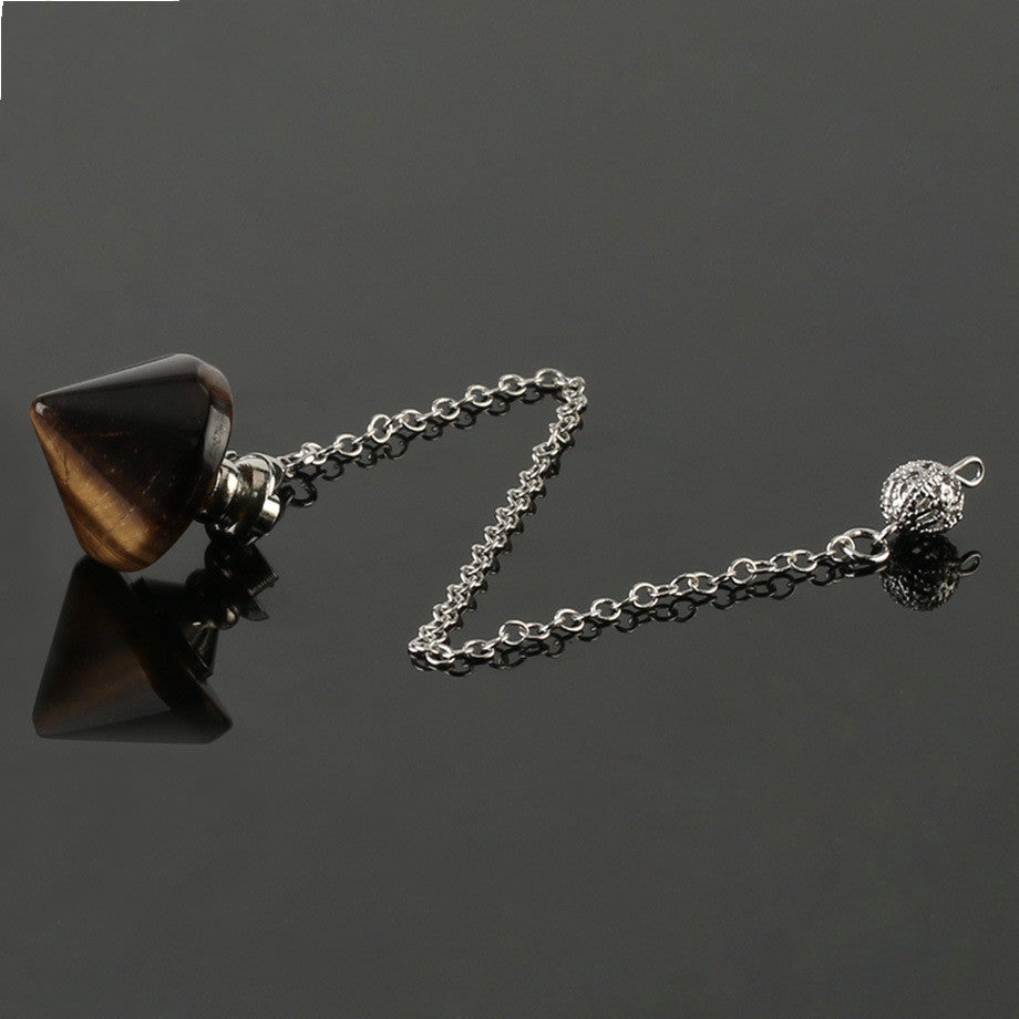 Obsidian-Accessoires Natürliches Kristallpendel
